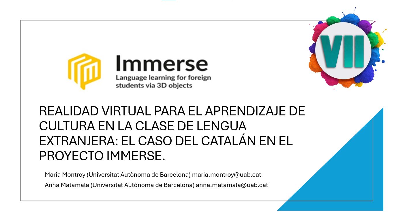 IMMERSE Presentation at CIDICO 2025